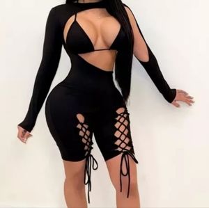 2 piece bikini top short set